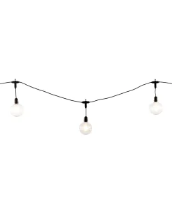 WeRChristmas Festoon Lights^10 LED Transparent Festoon Light String, Warm White, 4.5 M