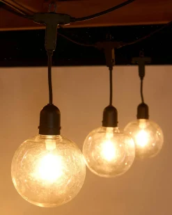 WeRChristmas Festoon Lights^10 LED Transparent Festoon Light String, Warm White, 4.5 M