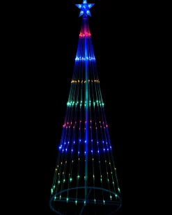 WeRChristmas Tree Silhouettes^Animated Flashing Pop-Up Christmas Tree, 190 Cm