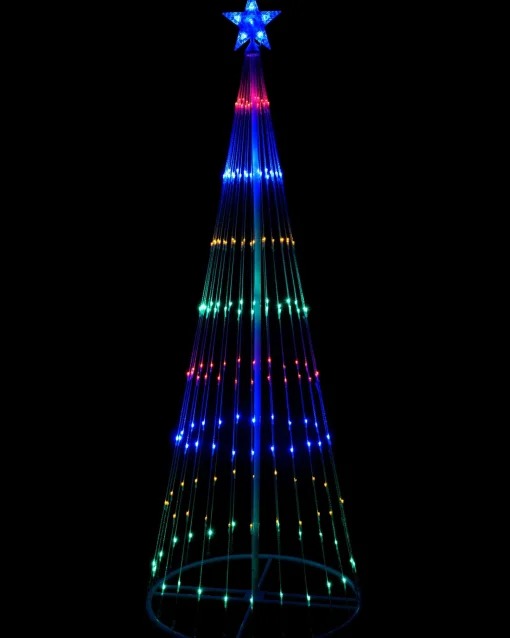 WeRChristmas Tree Silhouettes^Animated Flashing Pop-Up Christmas Tree, 190 Cm