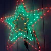 WeRChristmas Festive Star, Snowflake & Sign Lights^Animated Flashing Star Rope Light Silhouette, 72 Cm