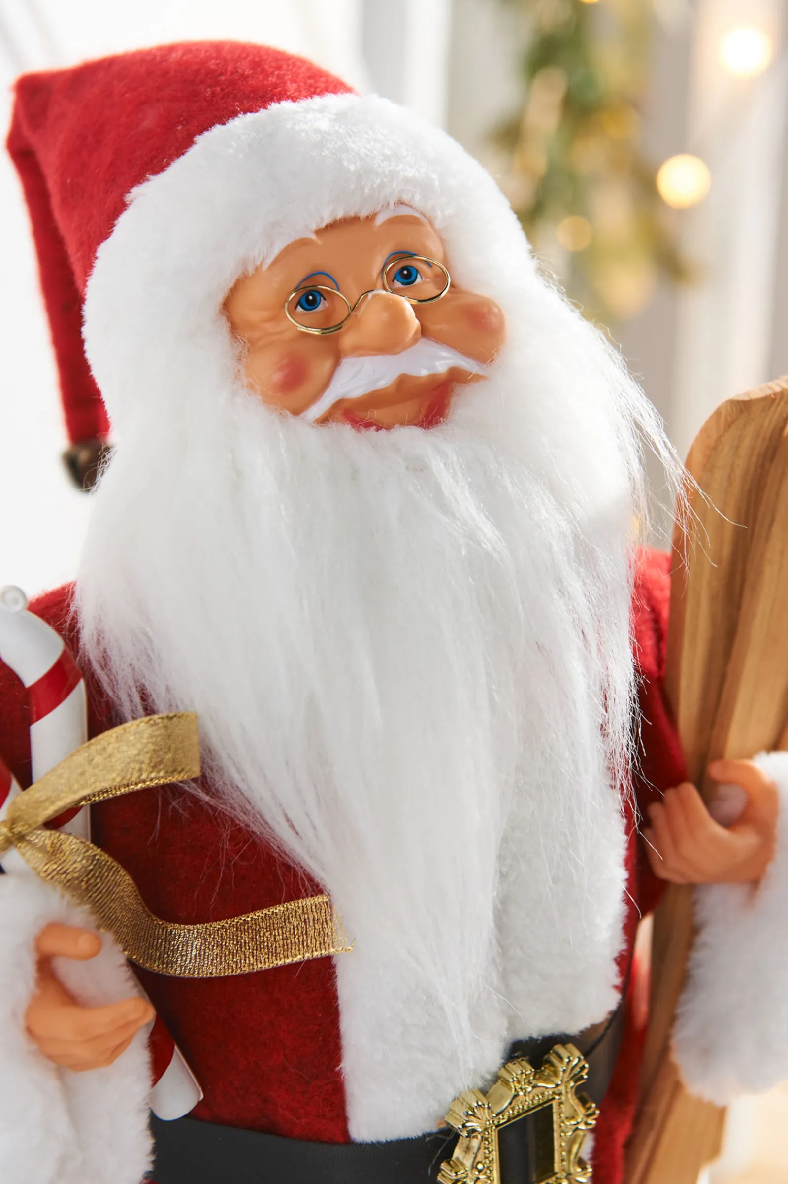 WeRChristmas Novelty|Figurines^Animated Musical Standing Santa Figurine, 45 Cm