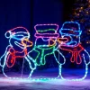WeRChristmas Christmas Characters^Animated Snowman Rope Light Silhouette, 105 Cm