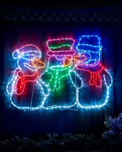WeRChristmas Christmas Characters^Animated Snowman Rope Light Silhouette, 105 Cm
