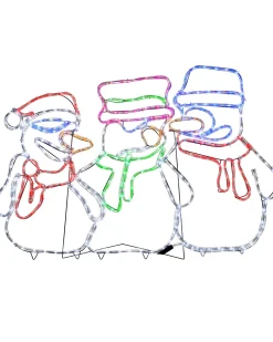 WeRChristmas Christmas Characters^Animated Snowman Rope Light Silhouette, 105 Cm
