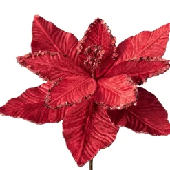 WeRChristmas Flowers & Foliage|Flowers & Foliage^Artificial Poinsettia Flower, Red, 30 Cm