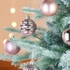 WeRChristmas Shatterproof Baubles^Baby Pink Shatterproof Baubles, 50 Pack, 6 Cm