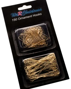 WeRChristmas Bauble Hooks^Bauble Ornament Hooks Multi Pack, Gold, Pack Of 150