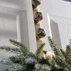 WeRChristmas Wreath Hangers^Bells Wreath Door Hanger, Antique Gold, 38 Cm