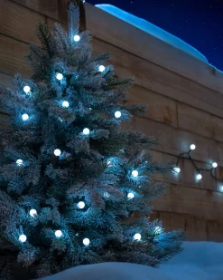 WeRChristmas Fairy Lights|Connectable Lights^Berry Multi-Function 50 LED Connectable Light String, Bright White