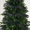 WeRChristmas Deco Mesh^Black Mesh With Black Foil, 9 M