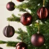 WeRChristmas Shatterproof Baubles^Burgundy Shatterproof Baubles, 16 Pack, 8 Cm