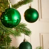 WeRChristmas Shatterproof Baubles^Christmas Green Shatterproof Bauble, 50 Pack