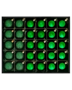 WeRChristmas Shatterproof Baubles^Christmas Green Shatterproof Bauble, 50 Pack
