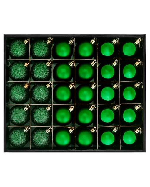 WeRChristmas Shatterproof Baubles^Christmas Green Shatterproof Bauble, 50 Pack