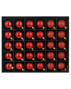 WeRChristmas Shatterproof Baubles^Christmas Red Shatterproof Bauble, 50 Pack
