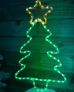 WeRChristmas Tree Silhouettes^Christmas Tree Rope Light Silhouette, 48 Cm