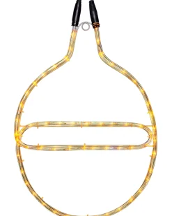 WeRChristmas Connectable Lights^Connectable Bauble Rope Light Silhouette, Yellow, 54 Cm