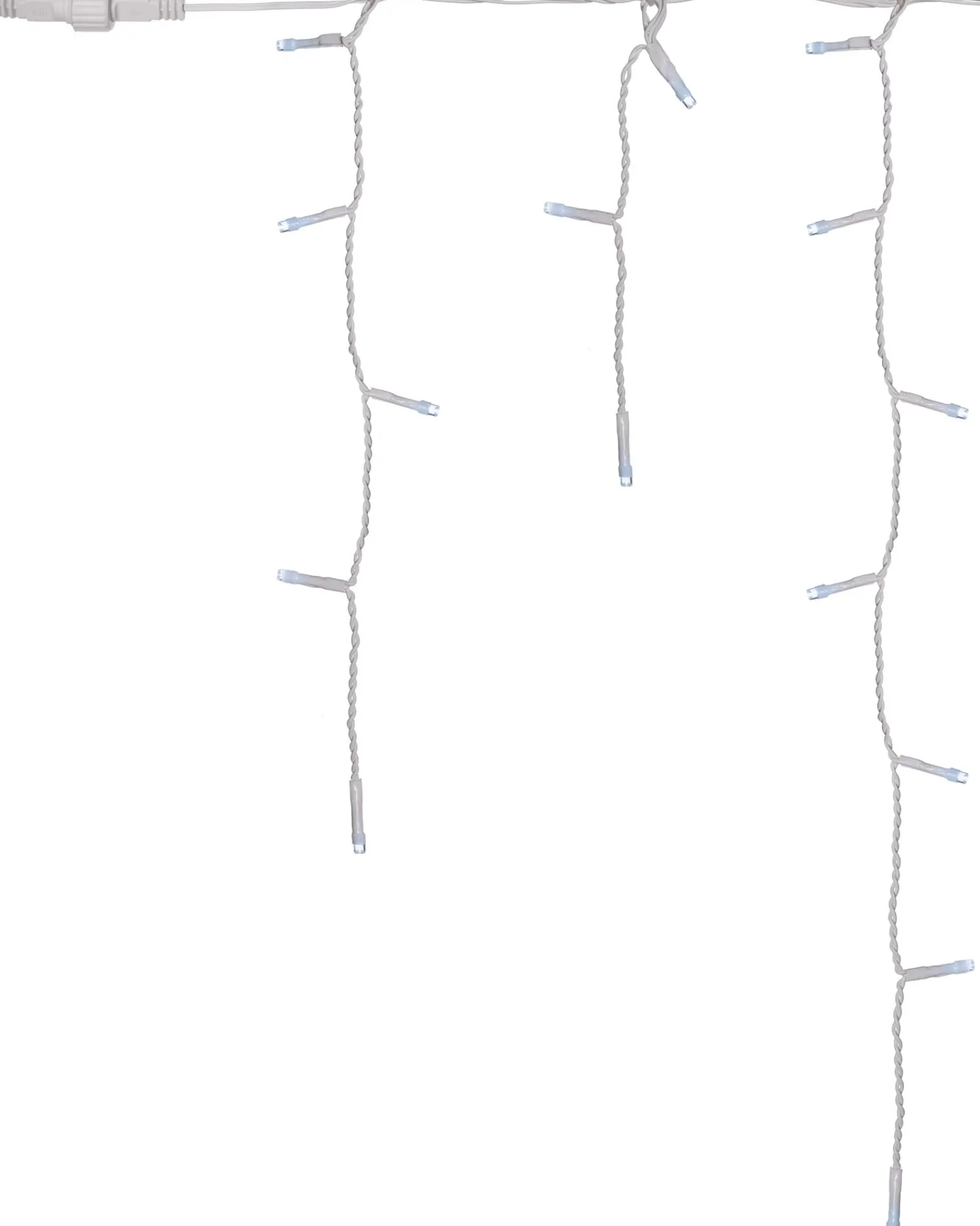 WeRChristmas Connectable Lights^Connectable Icicle 100 LED Christmas Lights, Bright White