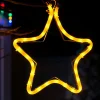WeRChristmas Connectable Lights^Connectable Star Rope Light Silhouette, Yellow, 32 Cm