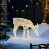 WeRChristmas Outdoor Lighted Reindeer^3D Acrylic Reindeer Decoration, 90 Cm