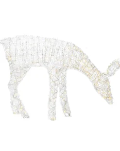 WeRChristmas Outdoor Lighted Reindeer^3D Acrylic Reindeer Decoration, 90 Cm