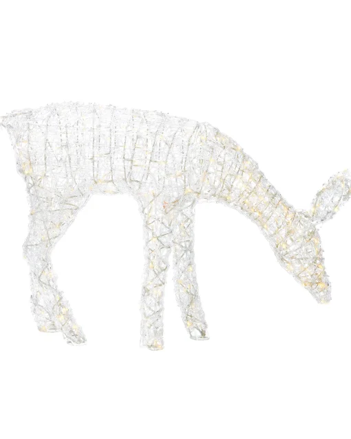 WeRChristmas Outdoor Lighted Reindeer^3D Acrylic Reindeer Decoration, 90 Cm