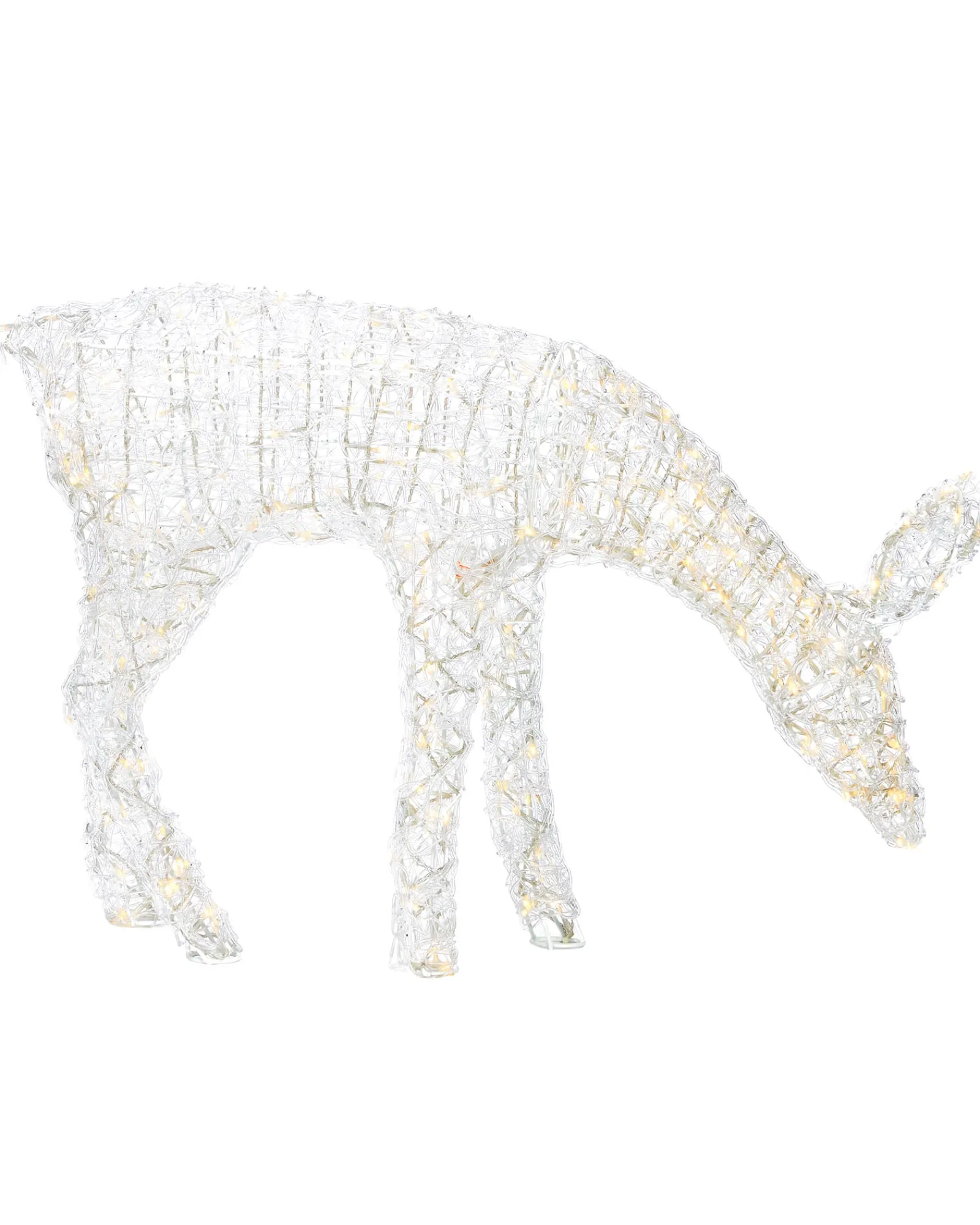 WeRChristmas Outdoor Lighted Reindeer^3D Acrylic Reindeer Decoration, 90 Cm
