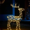 WeRChristmas Outdoor Lighted Reindeer^2D Standing Reindeer Silhouette, 95 Cm