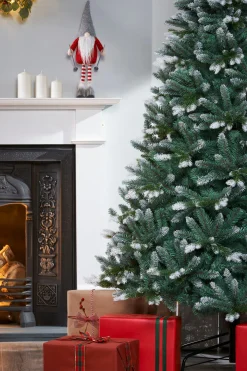 WeRChristmas Premium Christmas Trees|Snow Flocked Christmas Trees^Evergreen Snow Flocked Tip Christmas Tree, 7 Ft