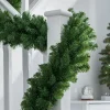 WeRChristmas Plain Garlands^Extra Thick Pine Garland, Green, 9 Ft