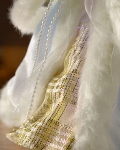 WeRChristmas Tree Toppers^Fibre Optic Angel Christmas Tree Topper, Cream/Gold, 25 Cm