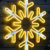 WeRChristmas Festive Star, Snowflake & Sign Lights^Flashing Snowflake Neon Silhouette, 76 Cm