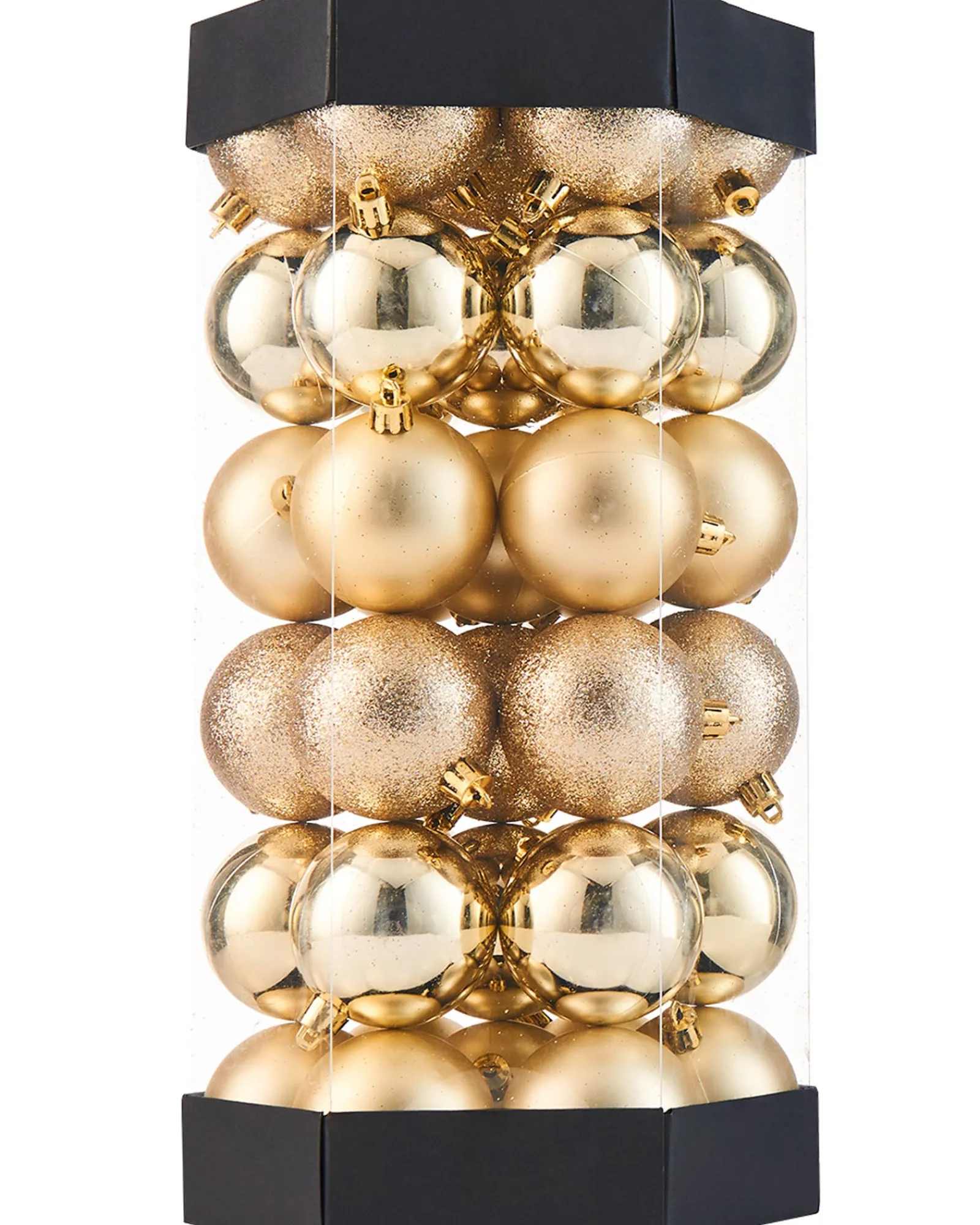 WeRChristmas Shatterproof Baubles^Gold Shatterproof Baubles, 42 Pack, 6 Cm