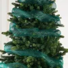 WeRChristmas Deco Mesh^Green Mesh With Green Foil, 9 M