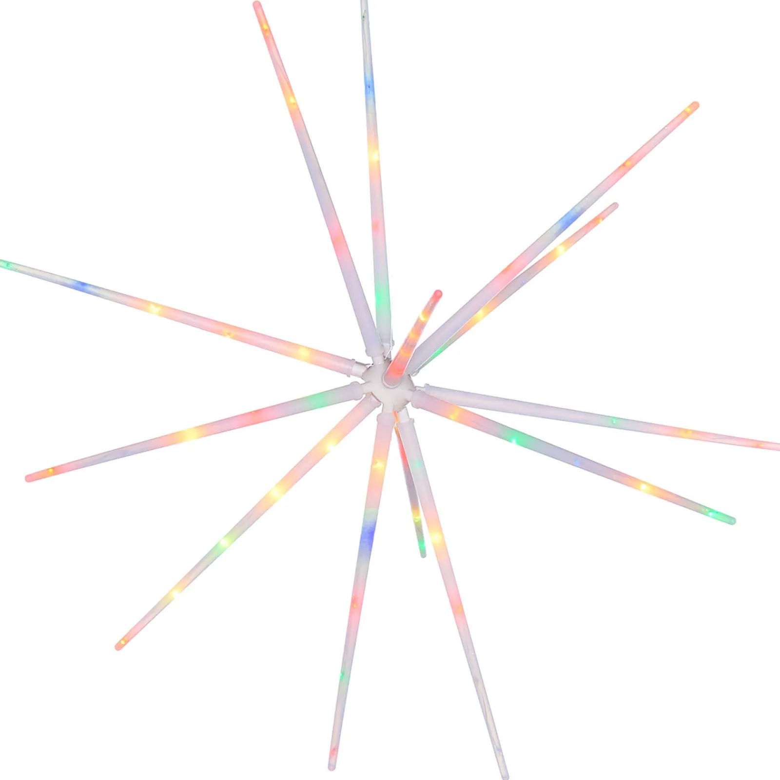 WeRChristmas Festive Star, Snowflake & Sign Lights^Hanging Starburst Decoration, Colour Changing, 51 Cm