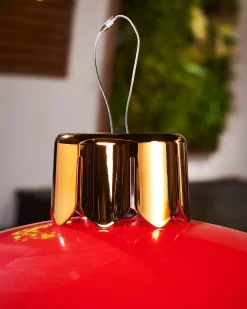 WeRChristmas Inflatables|Outdoor Inflatable Baubles^Inflatable Christmas Bauble, Red, 45 Cm