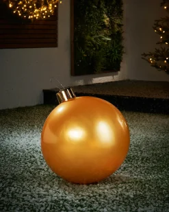 WeRChristmas Inflatables|Outdoor Inflatable Baubles^Inflatable Christmas Bauble, Gold, 45 Cm