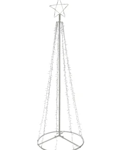 WeRChristmas Tree Silhouettes^LED Waterfall Pop-Up Christmas Tree, 200 Cm