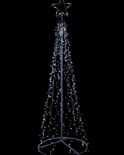 WeRChristmas Tree Silhouettes^LED Waterfall Pop-Up Christmas Tree, 200 Cm