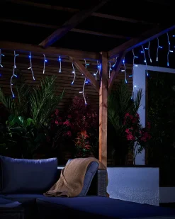 WeRChristmas Link Pro|Icicle Lights^LINK PRO LED Icicle Lights, Blue / White
