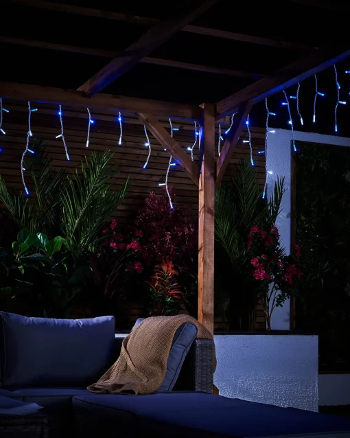 WeRChristmas Link Pro|Icicle Lights^LINK PRO LED Icicle Lights, Blue / White