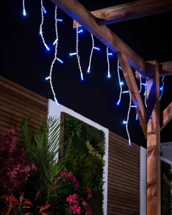 WeRChristmas Link Pro|Icicle Lights^LINK PRO LED Icicle Lights, Blue / White