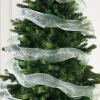 WeRChristmas Deco Mesh^Mint Green Mesh With Silver Foil, 9 M