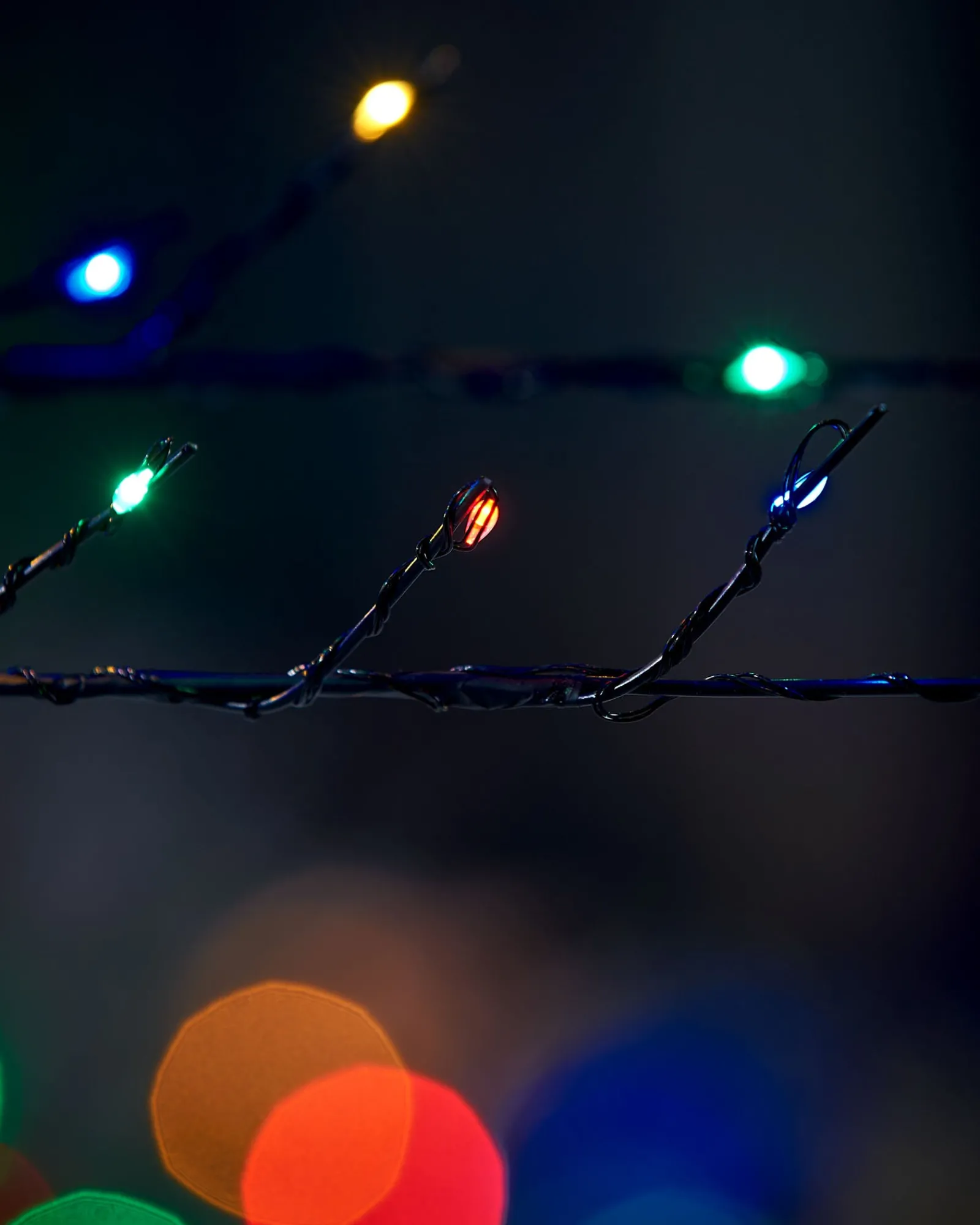 WeRChristmas Tree Silhouettes^Multi-Coloured Twig Tree, 6 Ft