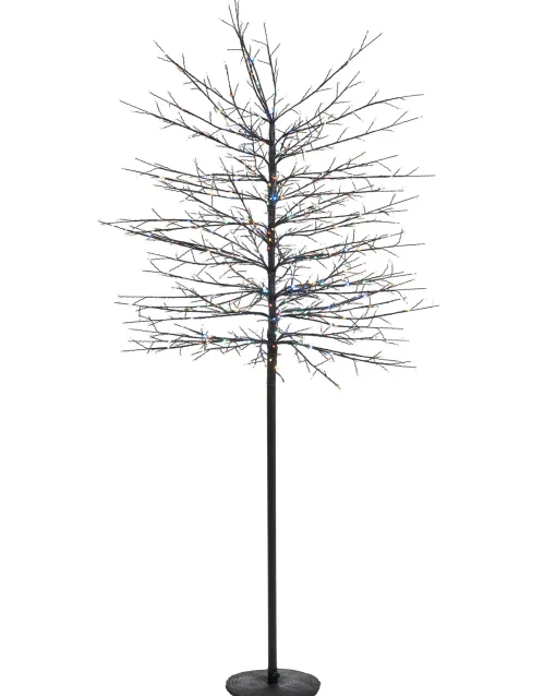 WeRChristmas Tree Silhouettes^Multi-Coloured Twig Tree, 6 Ft