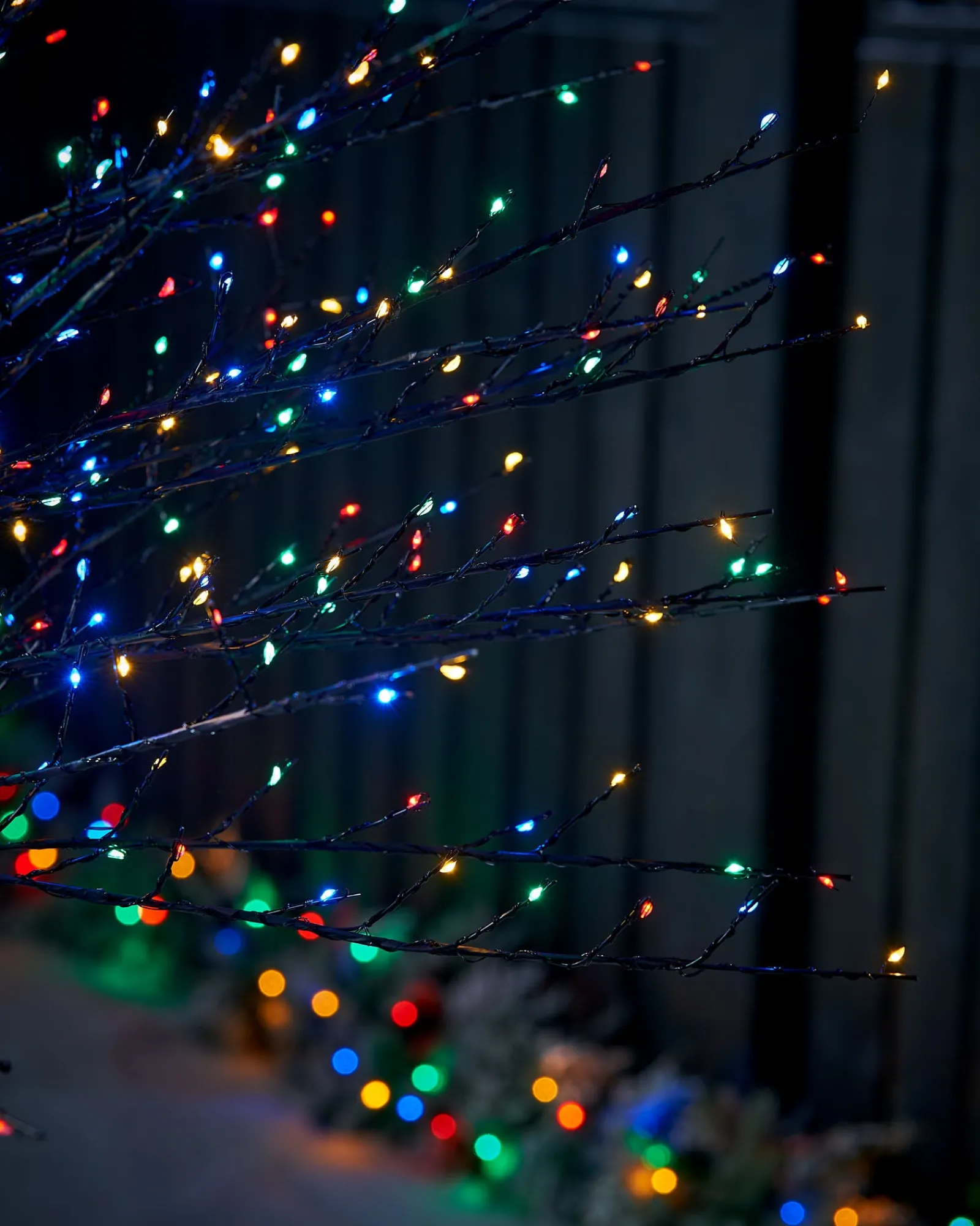 WeRChristmas Tree Silhouettes^Multi-Coloured Twig Tree, 6 Ft