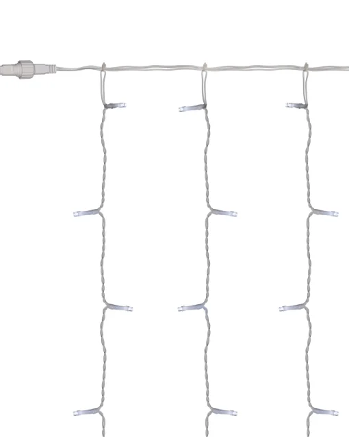 WeRChristmas Connectable Lights^Multi-Function 300 LED Connectable Curtain Light String, Bright White