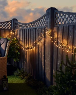 WeRChristmas Cluster Lights|Tree Lights^Outdoor Cluster Multi-Function 500 LED Light String, Warm White