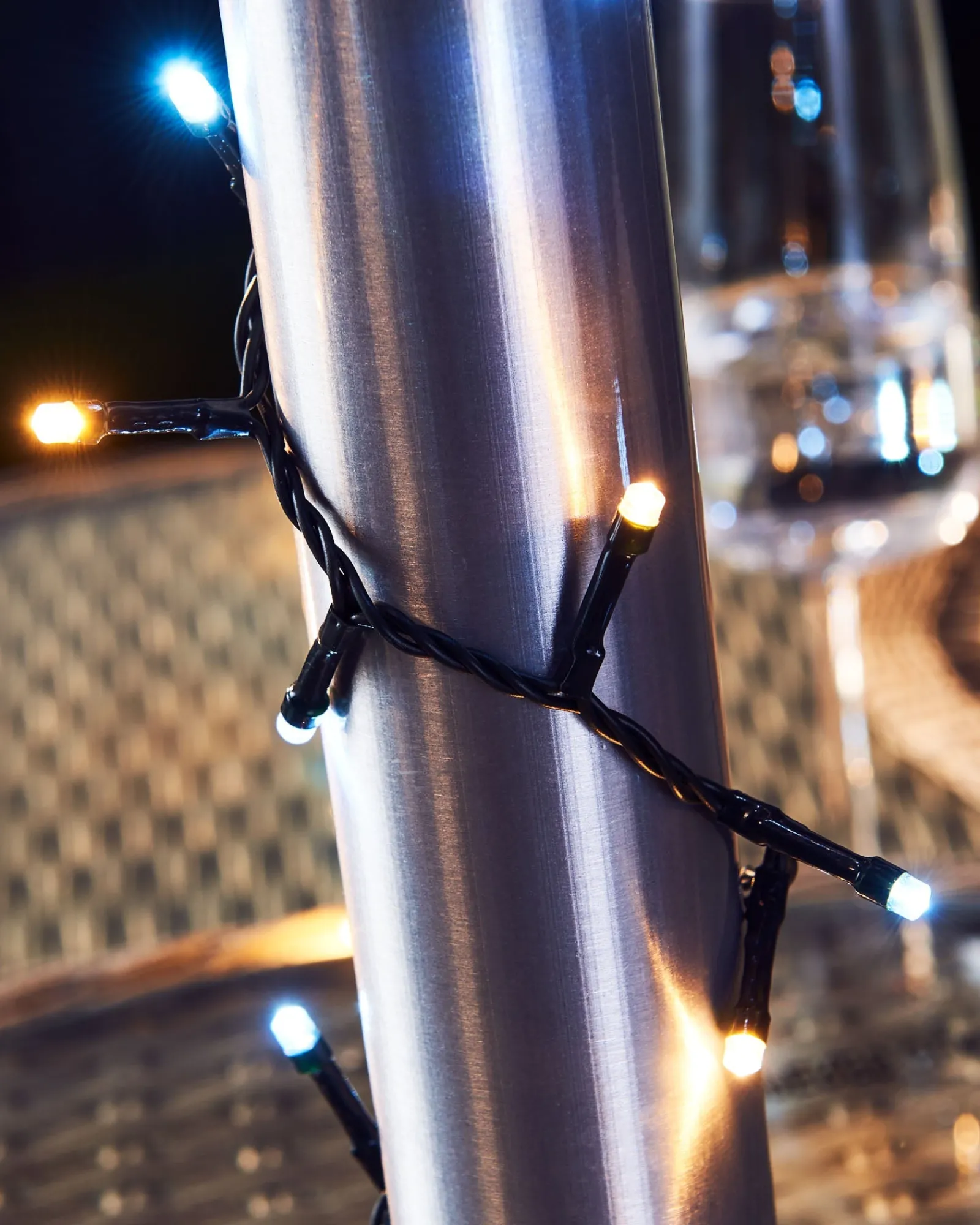 WeRChristmas Fairy Lights|Tree Lights^Outdoor Multi-Function 960 LED Light String, Warm White & Ice White